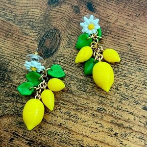 J. Crew Lemon Drop Earrings NWOT
